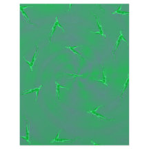 Green Ginseng Man Scrapbook Paper 2-Sided Page