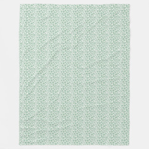 Green Giraffe Print Fleecedecke