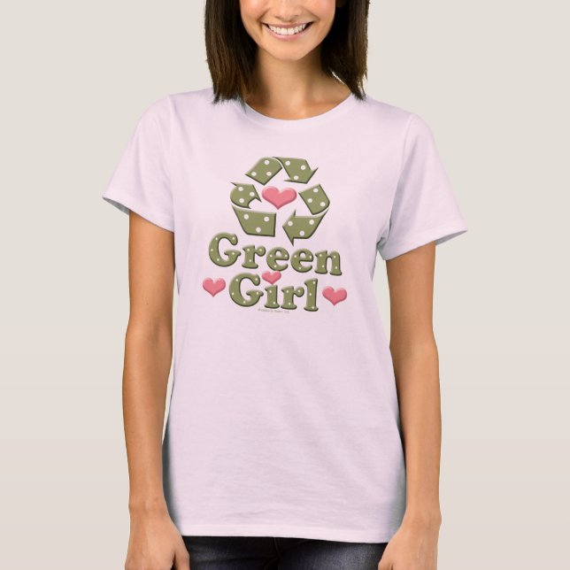 Green Girl Recycelnd Bio T - Shirt (Vorderseite)