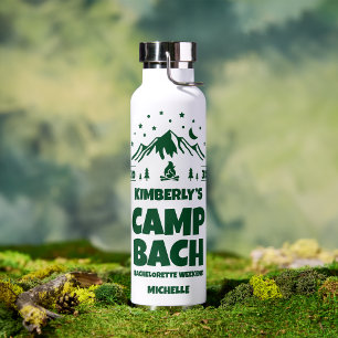 Green Glamping Bachelorette Trinkflasche