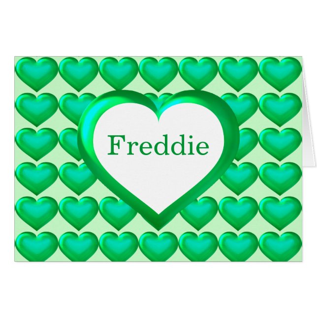 Green Glass Heart Pattern (Vorderseite (Horizontal))