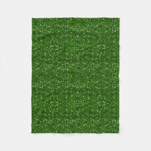 Green Glitzer Fleece Blanket