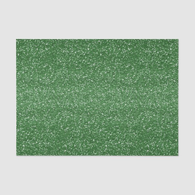 GREEN GLITZER SEOK MARDI GRAS SEIDENPAPIER (Vorderseite)