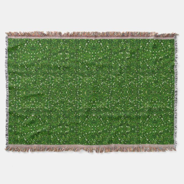 Green Glitzer Throw Blanket Decke (Vorderseite)