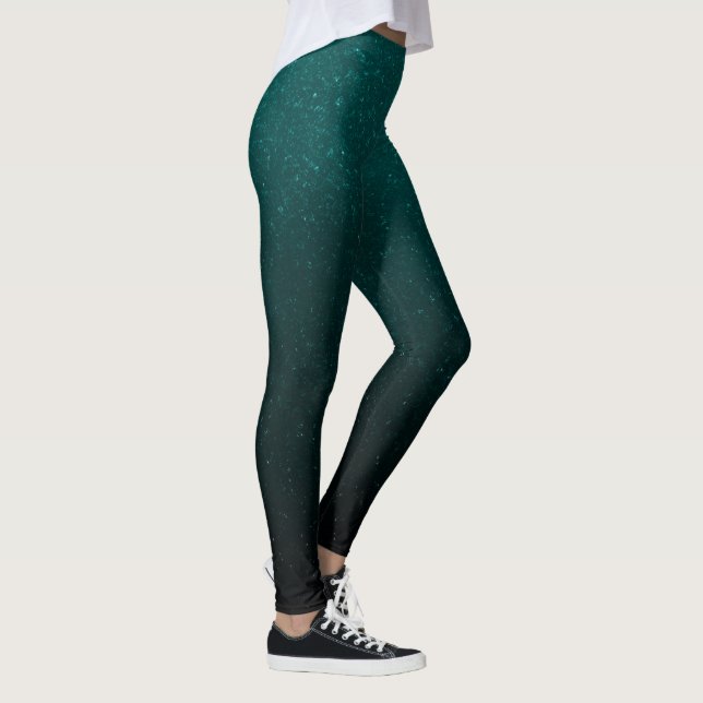 Green Glitzer Trendy Modeyoga Leggings (Rechts)