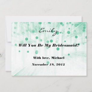 Green Glitzer Werden Sie meine Einladung zu Brides