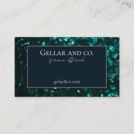 Green Glitzern Business Card Visitenkarte