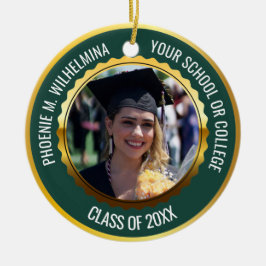 Green Gold 2 Foto Abschluss Class 2023 Keramik Ornament