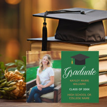 Green Gold Abschluss Foto 2025 Graduate