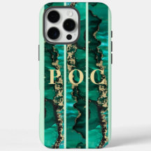 Green Gold Abstrakt Monogram Case Mate