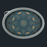 Green Gold Boho Rosette Mandala Ovale Gürtelschnalle<br><div class="desc">Eine Mandala (Sanskrit für "Kreis") ist eine künstlerische Darstellung höheren Denkens und tieferer Bedeutung,  gegeben als geometrisches Symbol,  das in spiritueller,  emotionaler oder psychologischer Arbeit benutzt wird,  um die Aufmerksamkeit zu fokussieren</div>