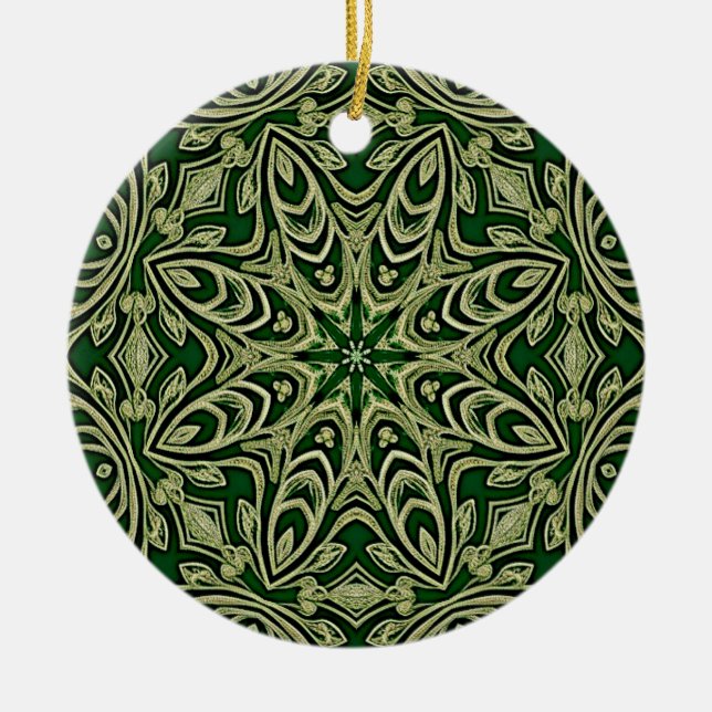 Green Gold Decorative Ornament (Vorne)