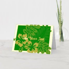 Green Gold Foil Faltkarte