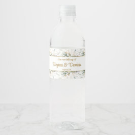 Green Gold Foliage Wasserflasche