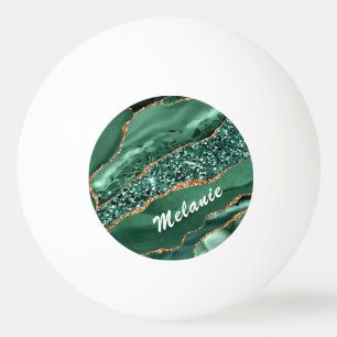 Green Gold Glitzer Ping Pong Ball mit Individuelle Tischtennisball