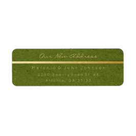 Green Gold Kraft Vielen Dank New Adress UAWG