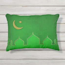 Green Gold Moschee Moschee Star Kissen Für Draußen