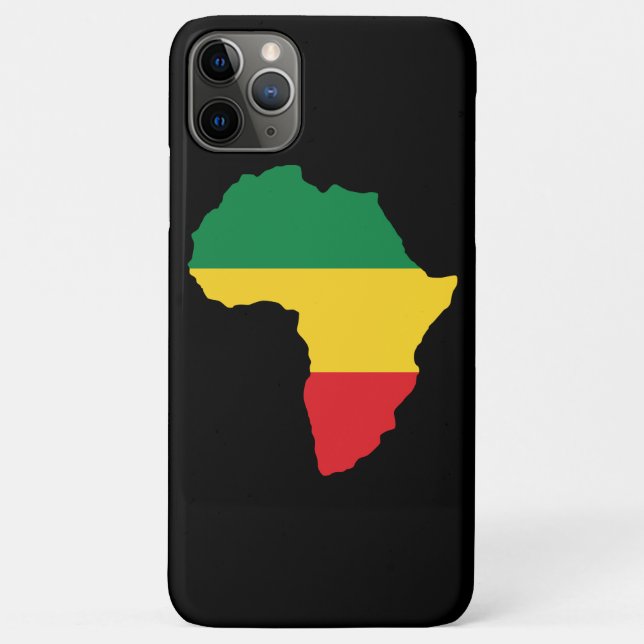 Green, Gold & Red Africa Flag Case-Mate iPhone Hülle (Rückseite)