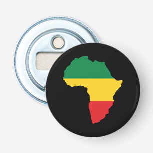 Green, Gold & Red Africa Flag Flaschenöffner
