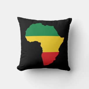 Green, Gold & Red Africa Flag Kissen