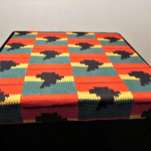 Green Gold Red Black Africa Kunsthandwerk Crochet 