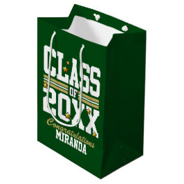 Green|Gold Schließ Class Jahr Mittlere Geschenktüte