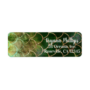 Green & Gold Shimmer Meerjungfische Scala