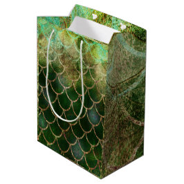 Green & Gold Shimmer Meerjungfische Scala Mittlere Geschenktüte