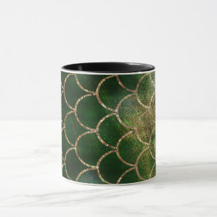 Green & Gold Shimmer Meerjungfische Scala Tasse