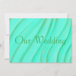 Green & Gold vermischt Hochzeitseinladungen Einladung