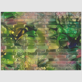 Green Gold Wall Art Dream Seidenpapier