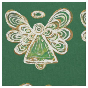 Green Golden Guardian Angel Kunststoffe Stoff