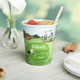 Green Golf 1. Geburtstag Par-T Pappbecher