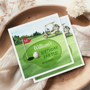 Green Golf 1. Geburtstag Par-T Serviette
