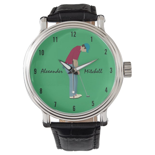 Green Golf Armbanduhr (Vorderseite)