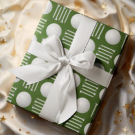 Green Golf Ball und T-Shirt Geschenk Geschenkpapier