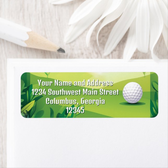 Green Golf Grass und Golf Ball (Insitu)