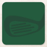 Green Golf Paper Coaster Rechteckiger Pappuntersetzer<br><div class="desc">Golf Theme Party Coasters | Green Golf Birthday Party Supplies | Golf Party Tableware | Golf Theme Birthday Decorations Complete your golf-themed celebration with these stylish golf coasters. Designed with a rich green background and a subtle golf club illustration, these plates add a fun yet elegant touch to your party...</div>