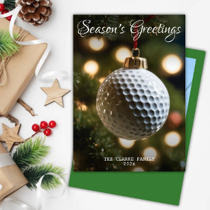 Green Golf Season's Gruß Weihnachten Foto