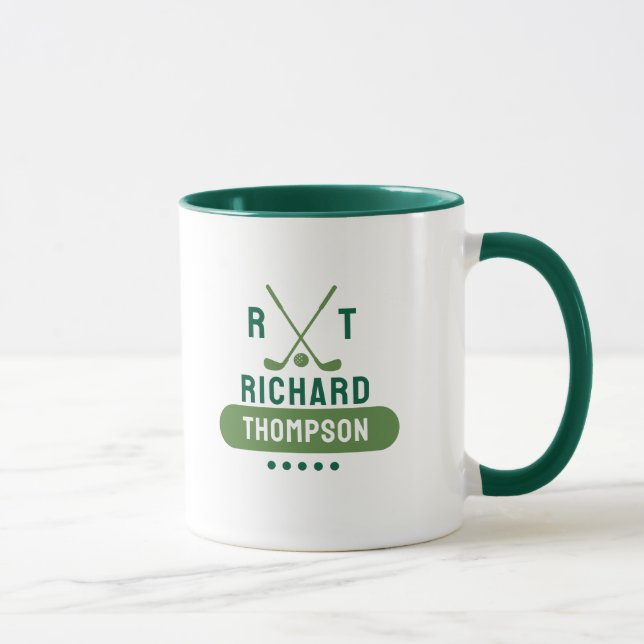 Green Golf Tasse für Coole Golfer (Rechts)