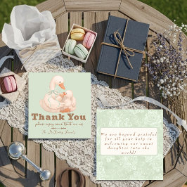 Green Goose Labor Delivery NICU Hospital Thank Dankeskarte