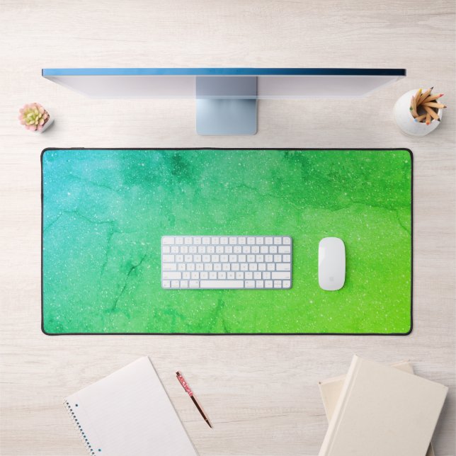 Green Gradient Marbour Mouse Pad - Custom Desk Mat Schreibtischunterlage (Büro 1)