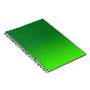Green Gradient Ombre Vivid Modern Simple Notizblock