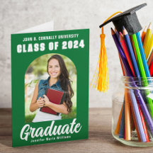 Green Graduate Foto Moderner Bogen geklappter Absc