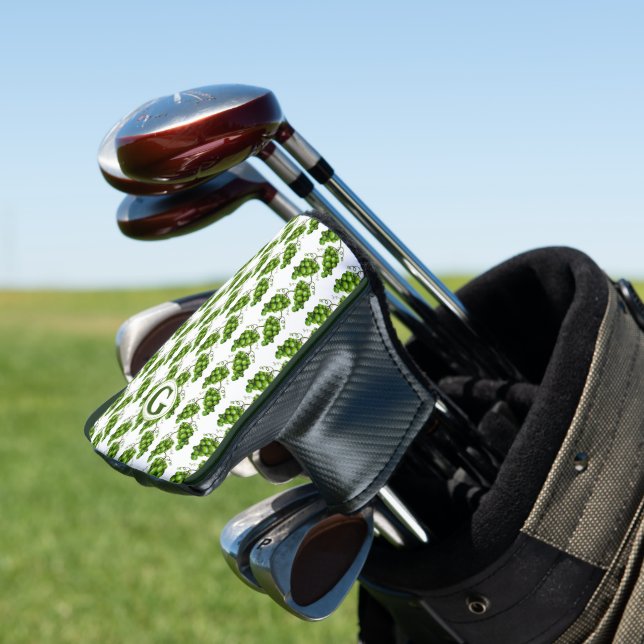 Green Grapes Golf Head Putter Cover Golf Headcover (In Situ)