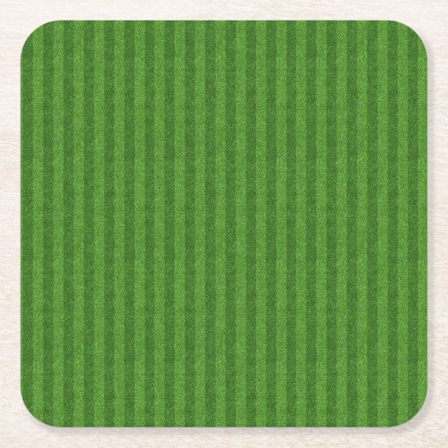 Green grass texture from a soccer field rechteckiger pappuntersetzer (Vorderseite)
