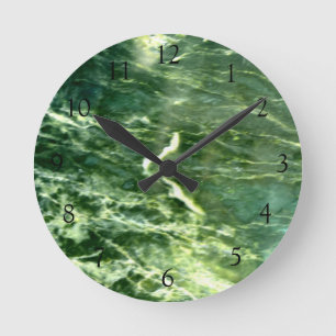 Green Green Alpi Marble Runde Wanduhr