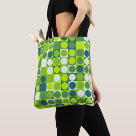 Green Groove Polka Mosaic Tasche