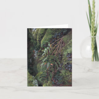 'Green Grotto' note card print Karte