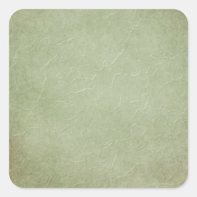 Green Grunge Quadratischer Aufkleber (Vorderseite)